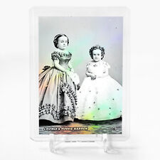 LAVINIA & MINNIE WARREN circa 1861 Photo Card 2024 GleeBeeCo Holo Figures #L684 picture
