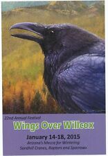 AZ Wings over Willcox 2015 Birding & Nature Festival Raven chrome Postcard picture