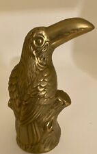 Vintage Brass Toucan Figure Made In India picture