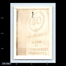 Vintage Photo CASABLANCA FRENCH SIGN picture