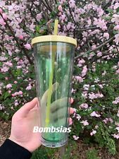 Minor Flaw No tag Starbucks 2020 Green Clear 24oz Sample Cup Tumbler picture