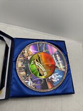 Hong Kong Souvenir Plate With Stand And Box- Vintage Display Observation Travel picture