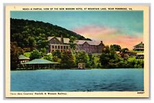 Pembroke VA Virginia The New Modern Hotel at Mountain Lake Linen Postcard picture