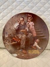 NORMAN ROCKWELL THE COBBLER COLLECTORS PLATE Vintage 1978 picture