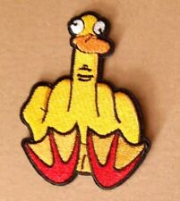 F*ck You Hand Rubber Duck sew or Iron On Patch, Humour Cloth  Badge Applique  picture