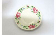 Vintage Hand Painted Pastel Green Pink Coffee Saucer made in Japan 6