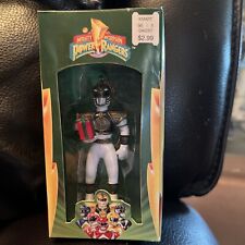 Vintage 1995 White Ranger Christmas Ornament Mighty Morphin Power Rangers in Box picture