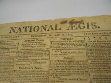 Sept. 15 , 1819 National Aegis Newspaper Mass. - 11C3 picture