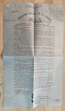 ANTIQUE Cuban Cuba Letter 1859 Slave Chinese Working Contract SIGNED DOCUMENT picture