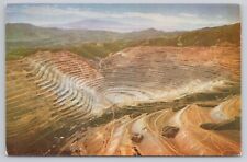 Postcard Bingham Copper Mine Utah Aerial View picture