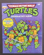1989 Teenage Mutant Ninja Turtles Diamond Sticker Activity Album UNUSED TMNT picture