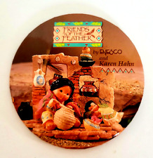 Friends Of The Feather, Pin Back Button, Native American, Enesco, Karen Hahn R picture