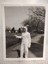 Found Photo - Woman in an Easter Bunny costume - vintage Mid-Century picture picture