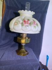 Antique Aladdin Amber Model B-101 Corinthian Kerosene Stand Lamp 1935 picture