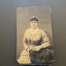 ATQ Circa 1840 1865 Tintype Woman Jewish Mennonite Amish?? portrait picture