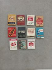 Lot  Of 11 Vintage Match Cover Matchbook Beer Covers picture