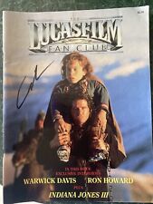 George Lucas signed Lucas Films Fan Club Magazine picture