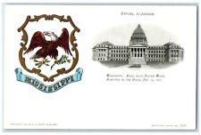 c1905 Square Miles Admitted Union Exterior Capitol Jackson Mississippi Postcard picture