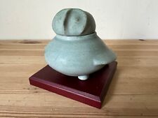 Vintage Ceramic Pottery OWL Jar Vessel Stylized Modernist Asian? 3.75