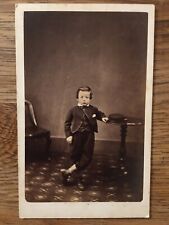 Chichester c.1860s/70s Early Tinted Photo -Incredibly  Relaxed Boy Smart Clothes picture