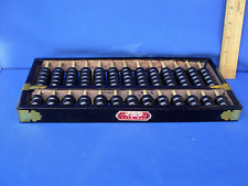 Wood Chinese Abacus (13 rows), L: 12-1/2 inches by 6 inch Black with Brass picture