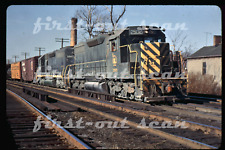 R DUPLICATE SLIDE - CNJ Jersey Central 2502 SD-35 Action on Freight Cranford NJ picture