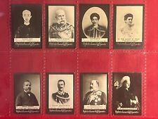 1901 OGDEN'S-ORIGINAL 8 CARD P/SET-ROYALTY-KING'S, QUEEN'S, EMPEROR'S-EX+NRMINT picture