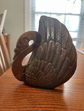Solid Brass Swan - Vintage picture