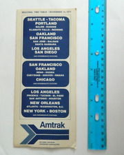 1971 Amtrak Regional Time table. Seattle, San Francisco. T4 picture