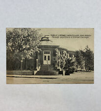 Postcard Public Library Montclair NJ 1945 picture