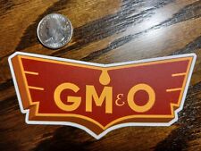 Gulf Mobile & Ohio Railroad 3D LOOK laminated die-cut vinyl sticker picture