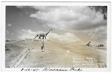 Vintage Postcard Dinosaur Park Rapid City, SD  RPPC D1 Bell Photo UNP picture