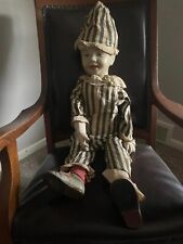 Antique Clown Boy Doll 32 inch picture