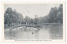 Island and Footbridge at Lake Lenape Park, Perkasie, Pennsylvania picture