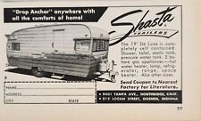 1961 Print Ad Shasta 19' Deluxe Travel Trailers Northridge,CA & Goshen,Indiana picture