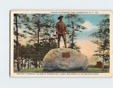 Postcard Statue in Cathedral Park Schenectady New York USA picture