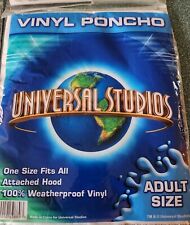 LOT OF 4 Universal Studios Adult Poncho Raincoat Hood Rain Weatherproof Parka picture