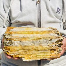 3.9lb Large Raw Golden Yellow Tourmaline Gemstone Crystal Rough Mineral Specimen picture