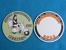 Beer Collectible Coaster ~ 2018 Seattle Beer Week ~ Big Lebowski Image ~ Scooter picture
