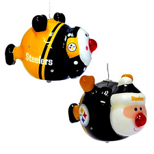 Pittsburgh Steelers NFL Licensed LED Santa and Snowman Christmas Ornaments picture