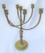 Antique Vintage Brass Rotating 7 Arm Candlestick Candelabra Candle-Stick/Holder picture