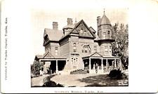1909 RPPC Topeka,KS Governor's Mansion Shawnee County Kansas Real Photo Postcard picture