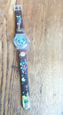 ARMITRON Looney Tunes Marvin The Martian Watch Jelly Band Rotating Stars NICE picture