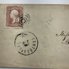 1865 Bridgeton,  New Jersey Antique Envelope 3c Stamp Cumberland County picture