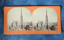 St. Stephen's Cathedral With Scaffolding Vienna Austria Stereoview picture