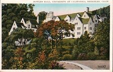 BERKELEY, CA California BOWLES HALL University of California  c1920s Postcard K3 picture