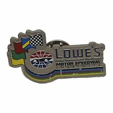 Lowe’s Charlotte Motor Speedway NASCAR Race Track Race Enamel Lapel Hat Pin picture