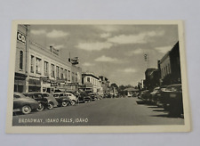 Vintage RPPC Postcard Broadway Looking East Idaho Falls KID 590 AM Radio Tower picture