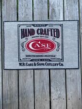 CASE XX KNIVES CUTLERY W.R. CASE & SONS ADVERTISING DOOR WELCOME MAT DISPLAY RUG picture