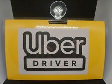 #1 Ubers Driver Logo Windshield Sign+Mount Eco-Friendly Thermal Printing 6